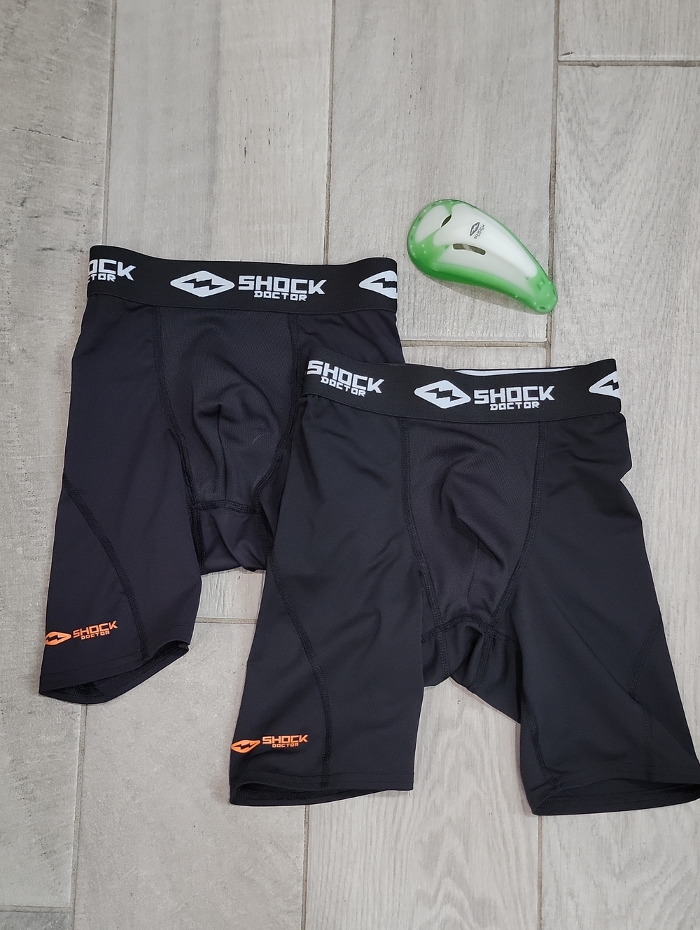 Boys Small Compression Shorts Set (2) + Cup